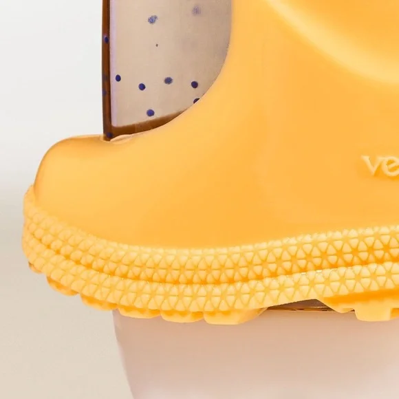 Bath & Body Works Vera Bradley Yellow Floral Rain Boot Hand Sanitizer Holder - Picture 4 of 6